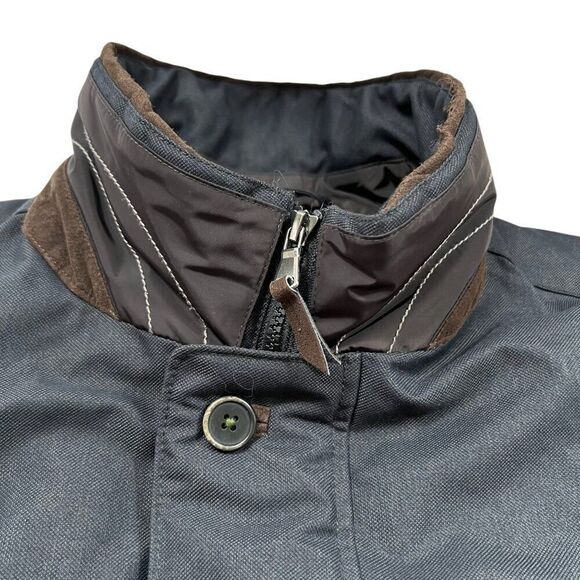 Gimos Zipper and Button Front Polyester Filled Jacket Black Men's Size 52 US XL - Picture 5 of 14